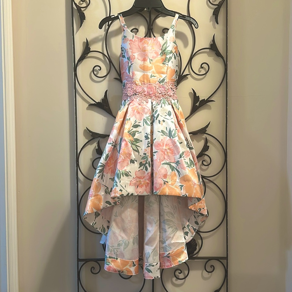 Girl Floral Dress hi/low